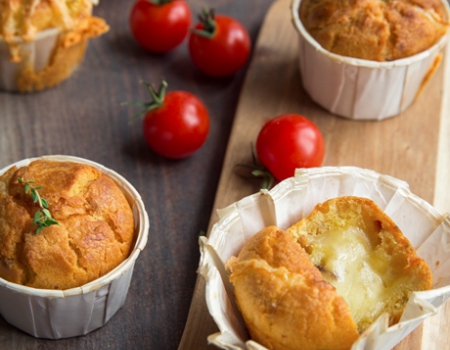 Muffin ai pomodori secchi e raclette Entremont